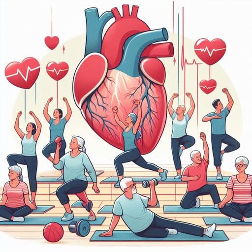 Групові заняття з фізичної культури для людей з серцево-судинними захворюваннями